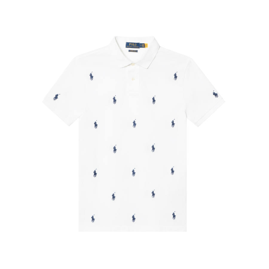 Polo Ralph Lauren Polo Shirt Custom Slim Fit Men's White