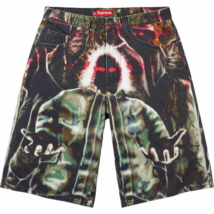 Supreme Supreme SS26 WEEK11 Shadows Baggy Denim Short Denim Shorts Unisex