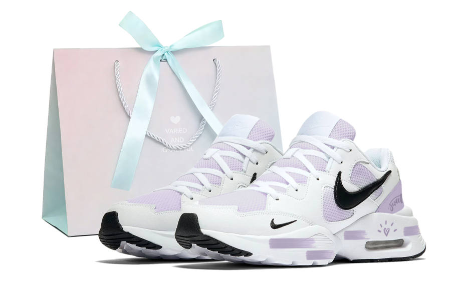 Nike Nike Air Max Fusion Abrasion Resistant Low top Casual City Commuting Running Shoes Unisex Purple Shopping Bag