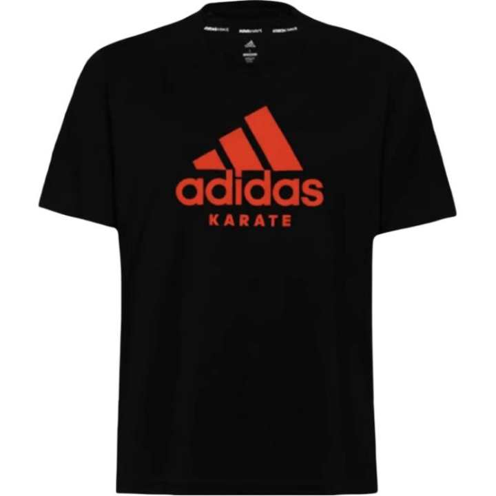 Adidas Adidas T Shirt Unisex Black Red Colorway