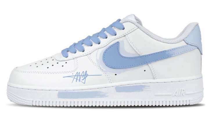 Nike Nike Air Force 1 Cow Leather Cushioning Breathable Support Low top Skateboard Shoes Men's White