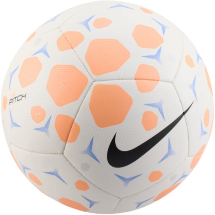 Nike Nike PITCH Size 5 Ball Machine Stitched Ball Pu White/Pulse Orange/Black Soccer Ball Unisex