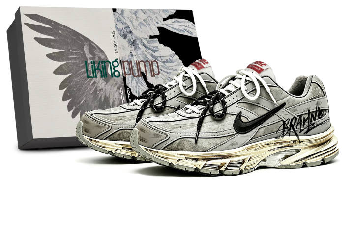 Nike Nike Initiator Cushioning Abrasion Resistant Breathable Support Low top Chunky Sneakers Men's Gray