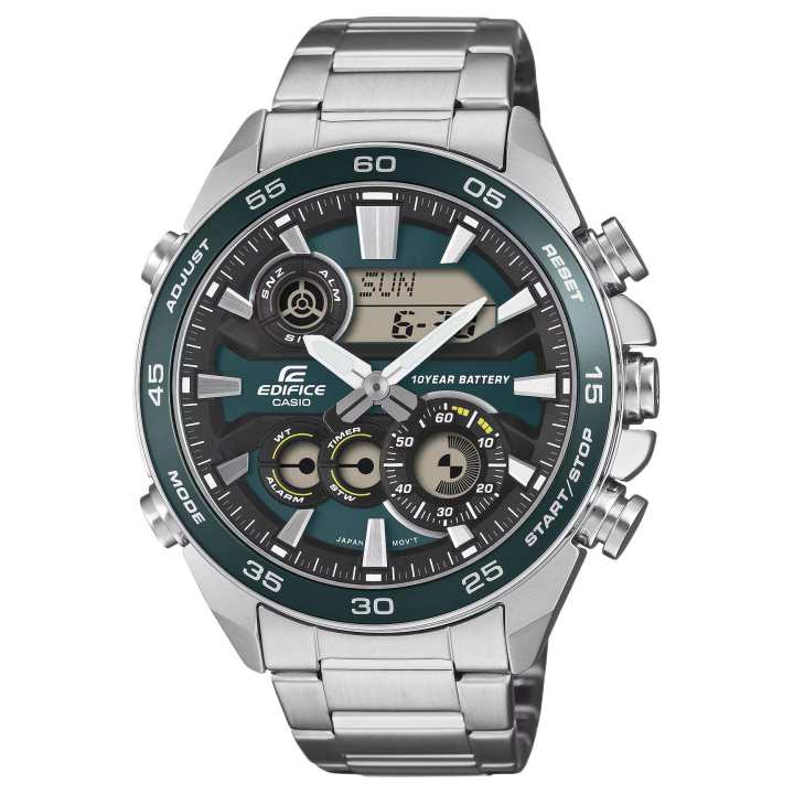 CASIO CASIO EDIFICE Quartz Movement Stainless Steel Strap Watch Men's Watches Green Dial