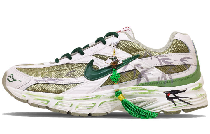 Nike Nike Initiator Fabric Breathable Low top Running Shoes Men's Green