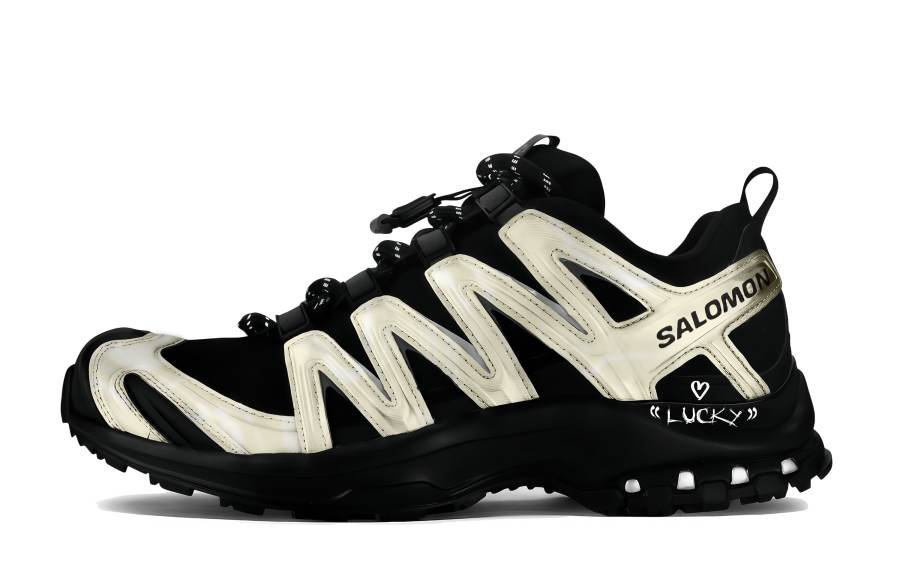 SALOMON XA PRO 3D Cushioning Slip Resistant Low top Trail Running Training Sprint Running Shoes Unisex Ecru Black