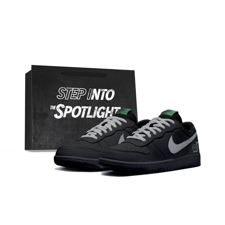 Nike Nike Big Abrasion Resistant Breathable Low top Skateboard Shoes Men's Black Gray