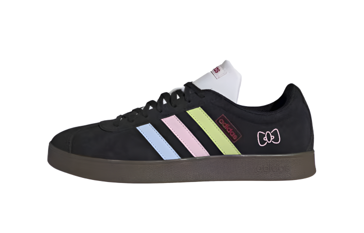 Adidas Adidas VL COURT 2.0 Black Sugar Rainbow Slip Resistant, Abrasion Resistant, Breathable Low top Skateboard Shoes Unisex