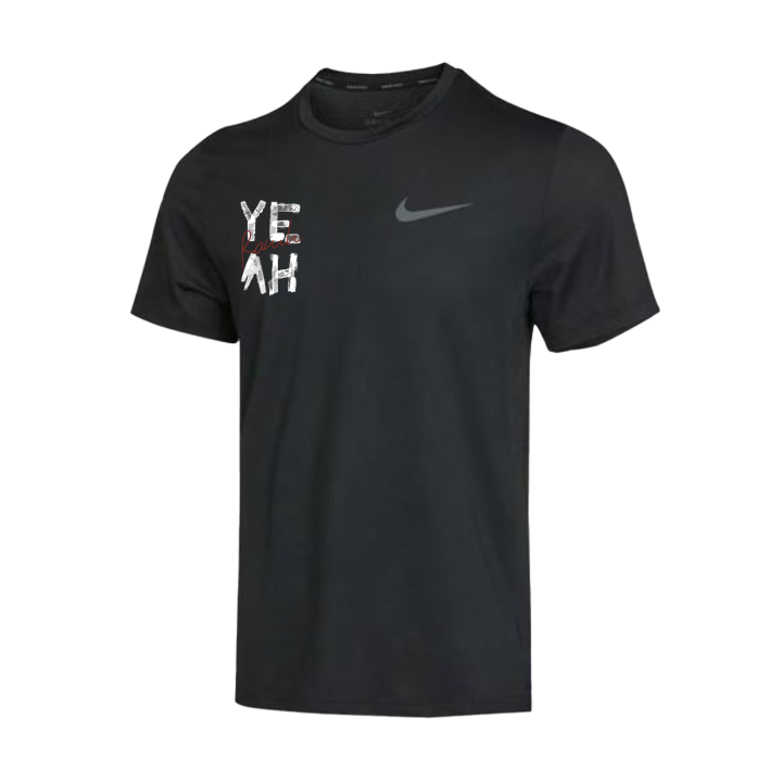 Nike Nike Dri Fit T Shirts Unisex Black Crew Neck Moderate