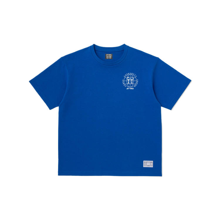 YONEX T Shirts Unisex Blue Crew Neck Moderate
