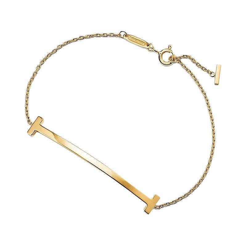 TIFFANY & CO. T 18K Gold Bracelets Women's Gold