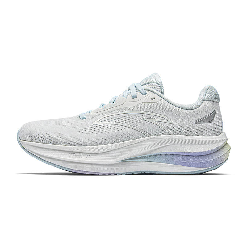 Anta Champion 5 Cushioning Abrasion Resistant Low top Nitrogen Technology Running Shoes Women's White Blue