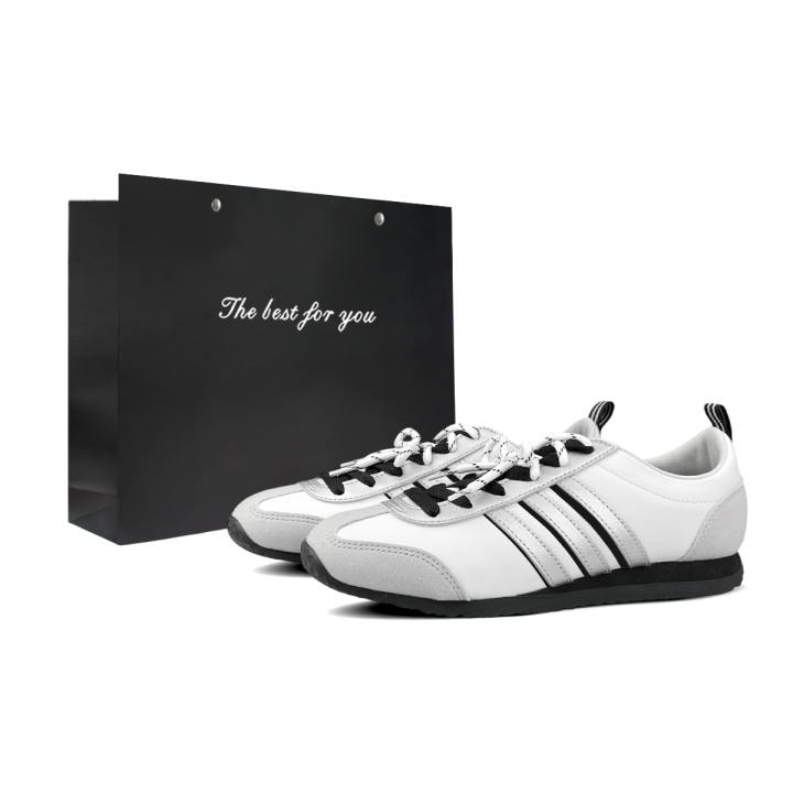 Adidas Adidas VS JOG 2.0 BNK White Silver Overture Low top German Army Trainers Unisex Silver White