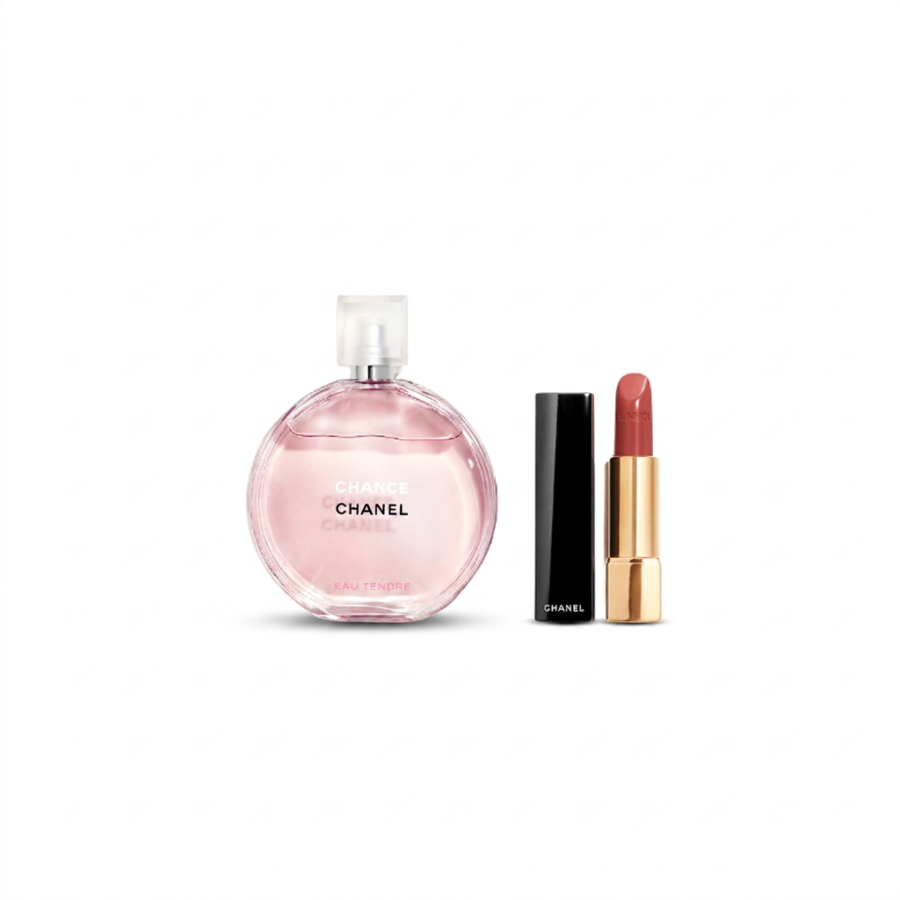 CHANEL Pink Encounter Perfume Dazzling Charm Lipstick Makeup Sets Eau De Toilette Floral Fruity