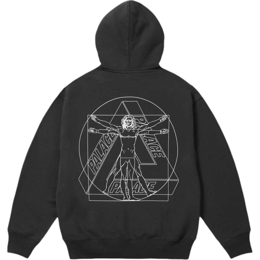 PALACE SS26 Summer Collection PALTRUVIAN TRI HOOD BLACK Sweatshirt Unisex