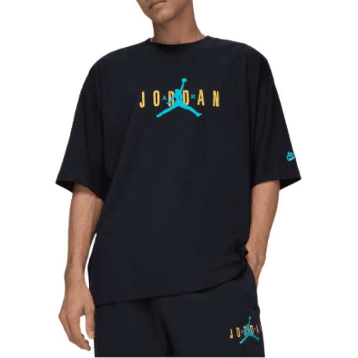 Jordan Jordan T Shirts Men's Black Crew Neck Moderate
