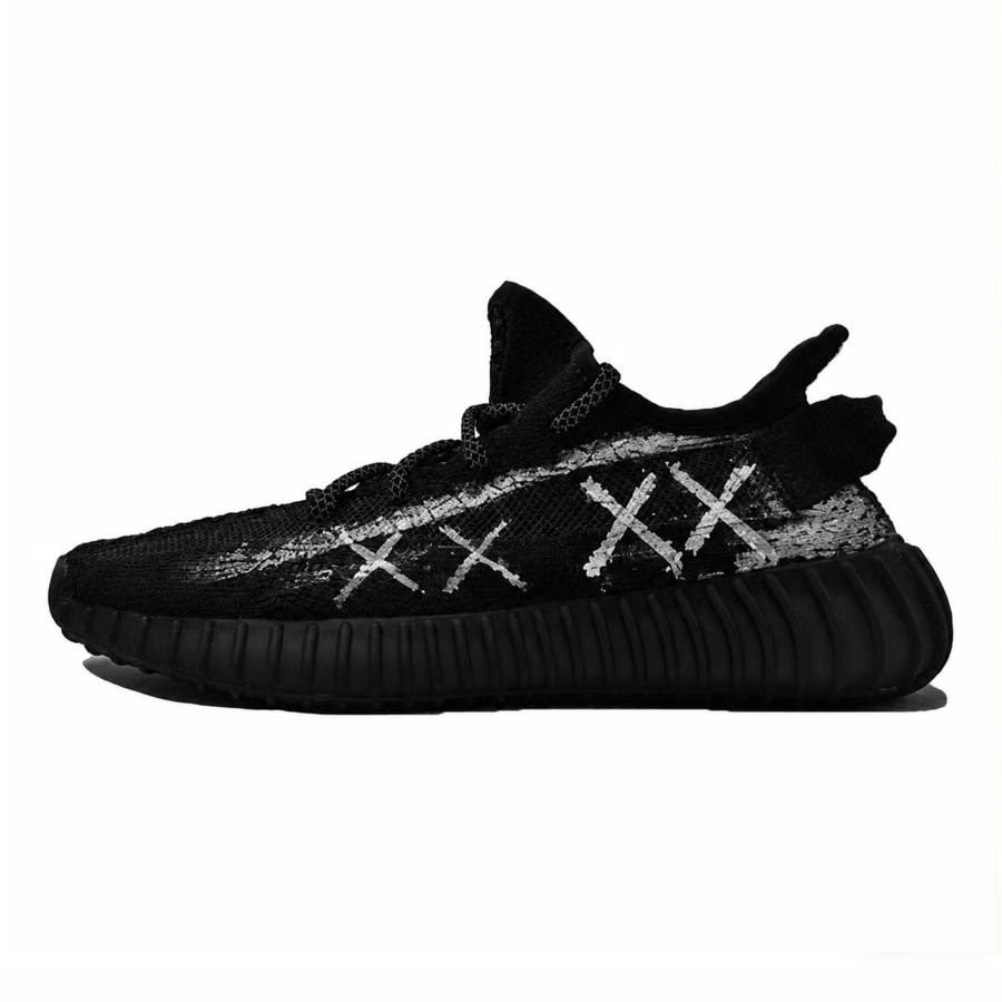Adidas Originals Yeezy Boost 350 V2 Dazzling Graffiti Fabric Cushioning Slip Resistant Abrasion Resistant Low top