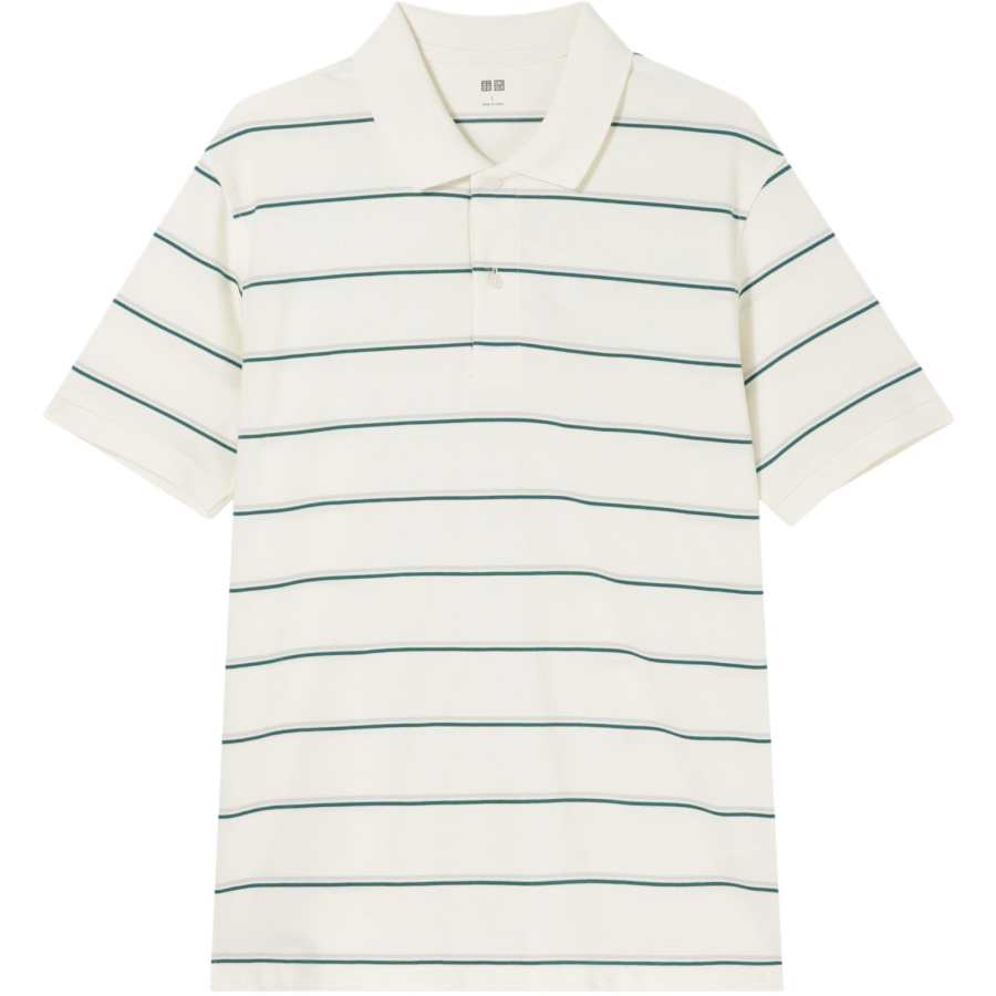 UNIQLO Polo Shirts Men's White Polo Collar Moderate Other