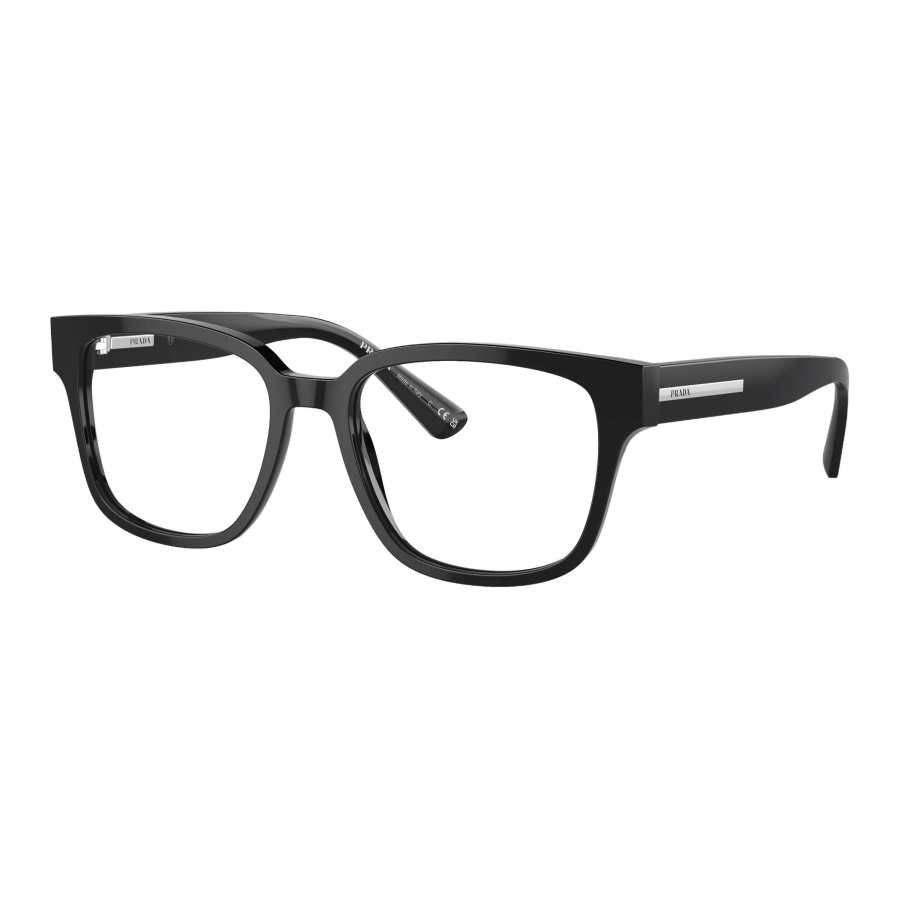 PRADA PRADA Acetate Square Prescription Glasses Men's Black