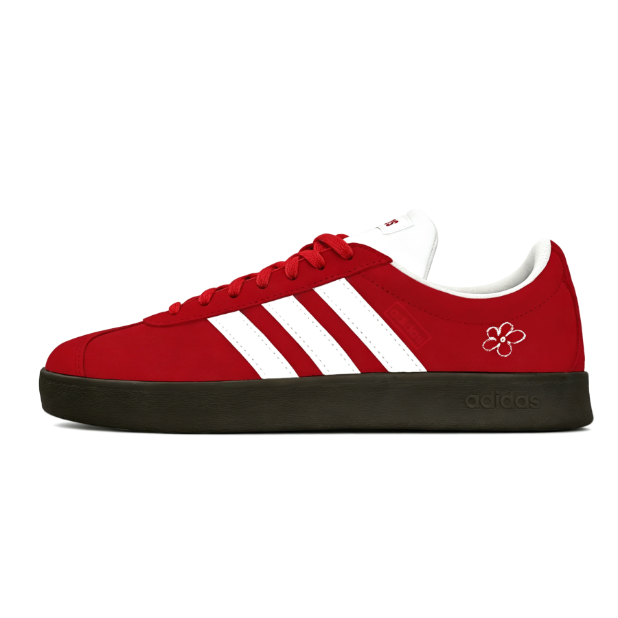 Adidas Adidas VL COURT 2.0 Low top Skateboard Shoes Unisex Carmine