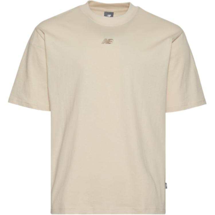 New Balance New Balance T Shirts Men's Beige Crew Neck Moderate