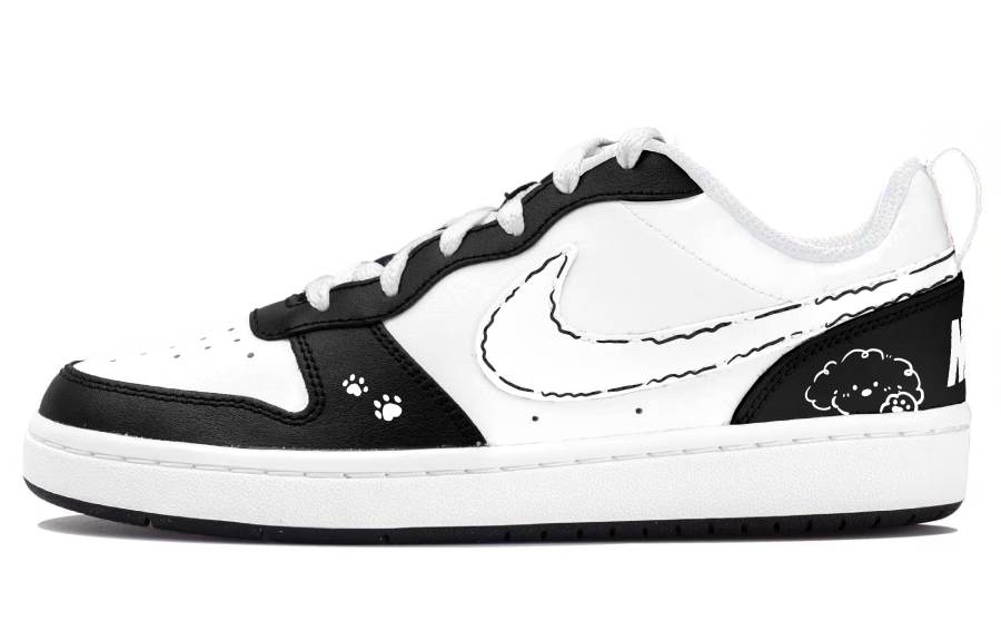 Nike Nike Court Borough Kids' Skateboarding Shoes Black Teenagers