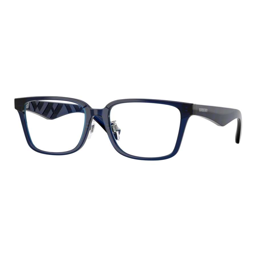Burberry Nylon Square Prescription Glasses Men's Blue