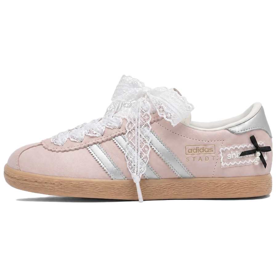 Adidas Originals Stadt Lightweight Low top German Army Trainers Unisex Light Pink