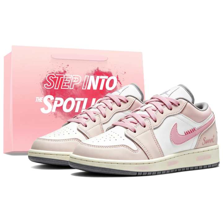 Jordan Jordan Air Jordan 1 Low top Basketball Shoes Women's Pink