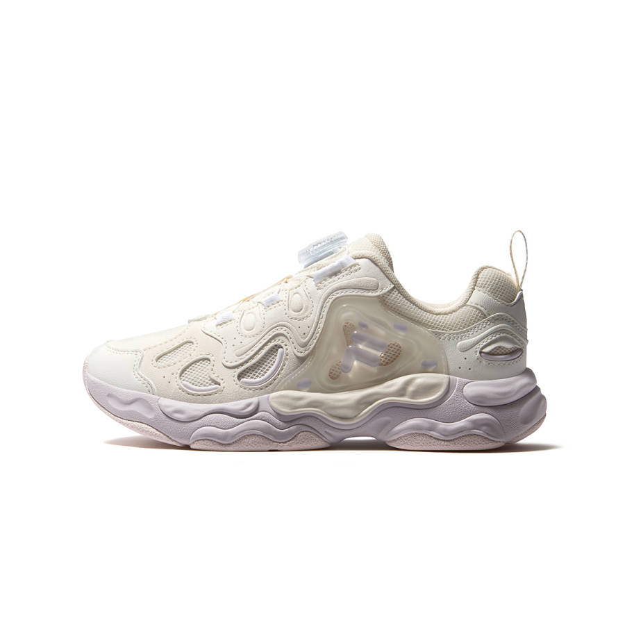 FILA KIDS Heritage FHT Fabric Low top Running Shoes Swan Yellow/Milk White Kids'