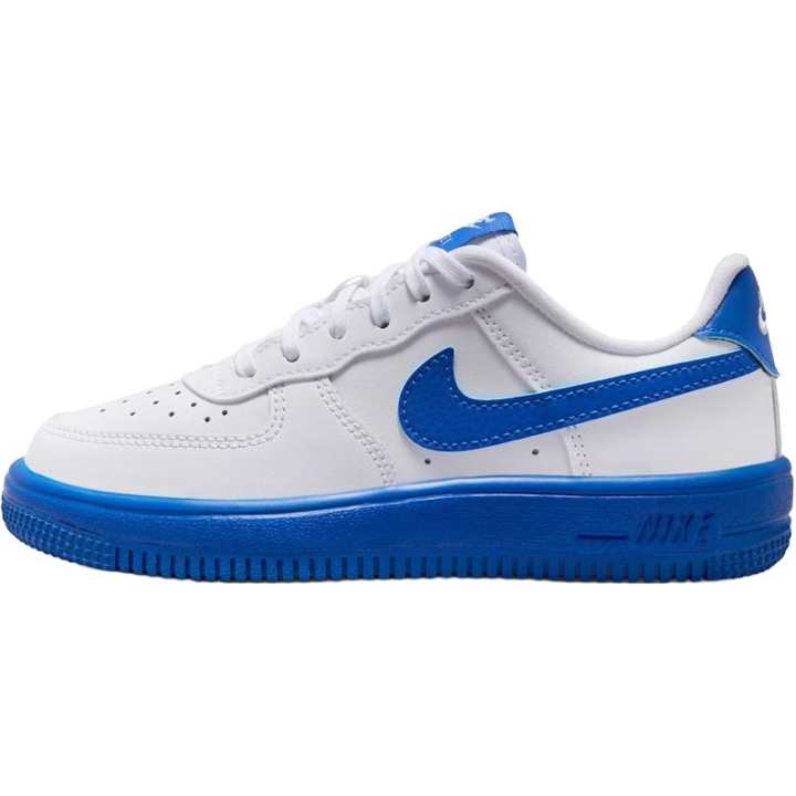 Nike Nike Air Force 1 Low top Skateboard Shoes White Blue Kids'