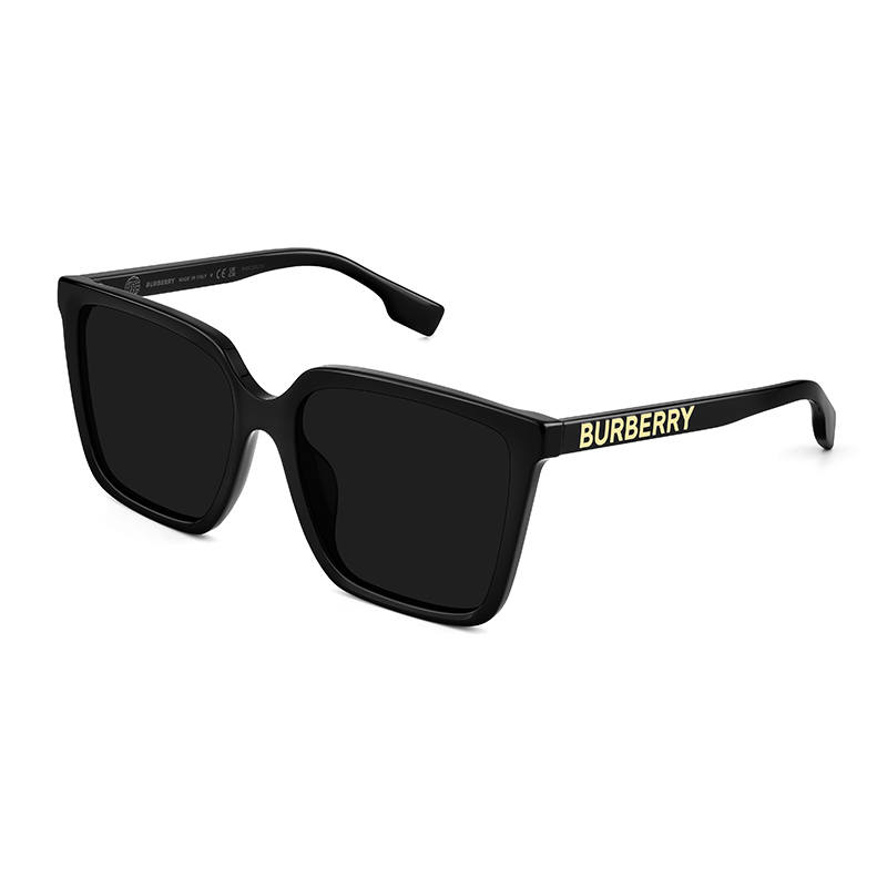 Burberry Plate Square Sunglasses Unisex Black