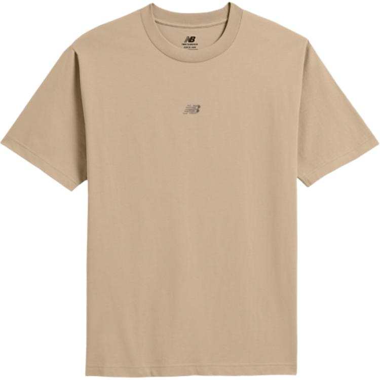 New Balance New Balance T Shirts Men's Beige Crew Neck