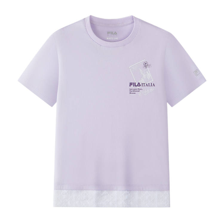 FILA KIDS T Shirts Crew Neck Moderate Stretch