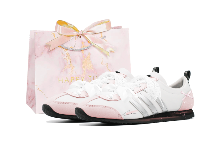 Adidas Adidas VS JOG 2.0 Low top German Army Trainers Unisex Pink White