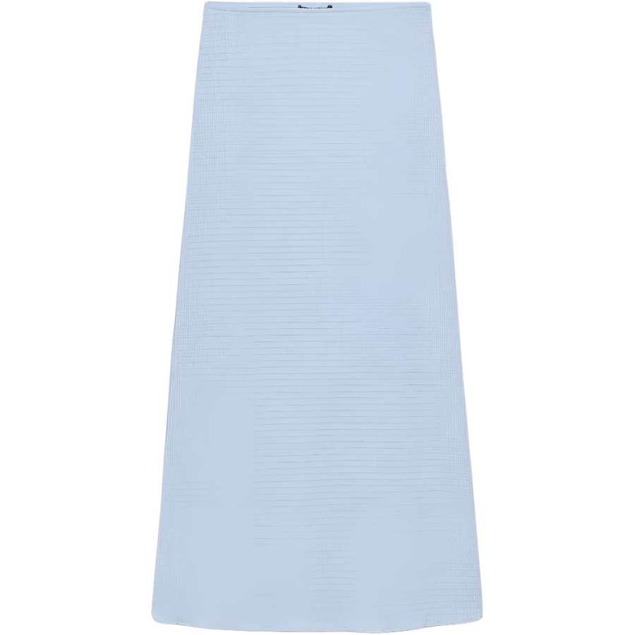 ZARA Casual Long Skirts Women's Light Blue Moderate