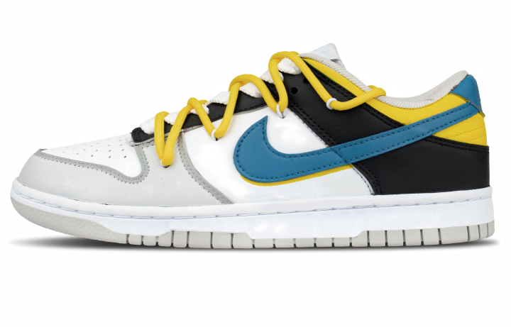 Nike Nike Cow Leather Abrasion Resistant Low top Skateboard Shoes Unisex Black White Yellow Blue