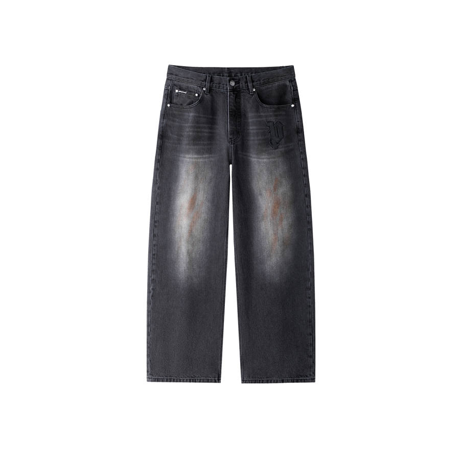 PALM ANGELS Jeans Unisex Moderate Straight Fit Pants