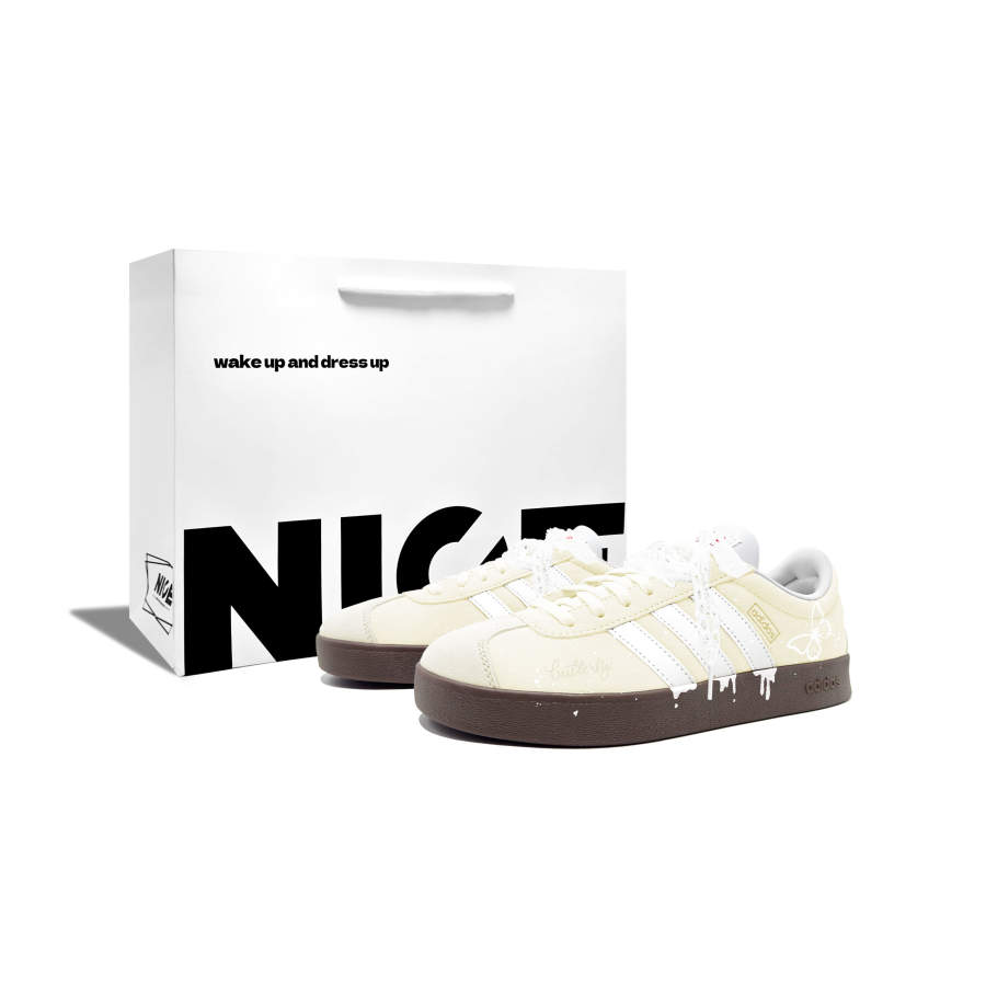 Adidas Adidas VL COURT 2.0 Butterfly Language BOX Zhuo's Craft, Ambient, Girly, Good Looking, Dopamine Dressing, Fresh