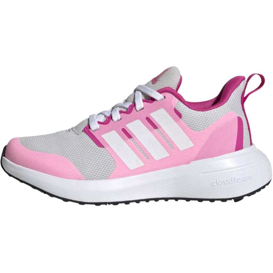 Adidas Adidas Fortarun 2.0 Breathable Low top Kids' Running Shoes Gray Pink White Unisex