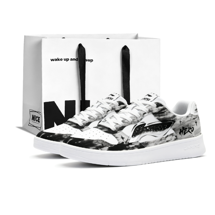 Li-Ning Li Ning Floating Boat Slip Resistant, Abrasion Resistant, Lightweight Low top Skateboard Shoes Men's