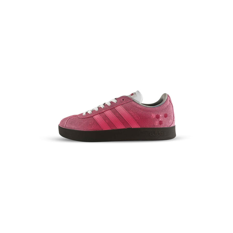 Adidas Adidas VL COURT 2.0 Rose Sandalwood Cow Split Leather Cushioning Low top Skateboard Shoes Unisex