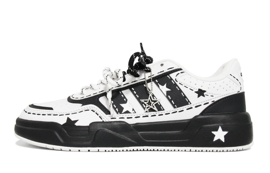 Adidas Adidas Lite Baller 1.5 Walking Planet, Line Stars Low top Skateboard Shoes Unisex Black White
