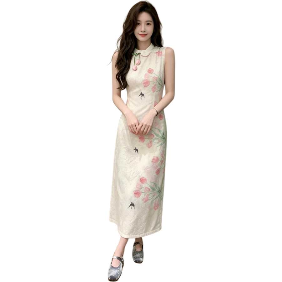 VENICEW Sleeveless Dress Women's