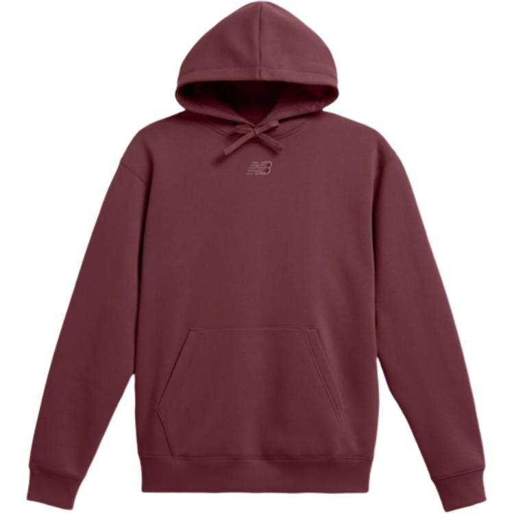 New Balance New Balance Sweatshirts Men's Burgundy Hooded Non Detachable Moderate