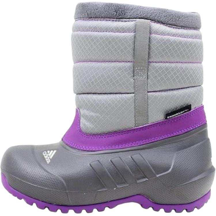 Adidas Adidas Waterproof Snow Boots Gray Purple Kids'