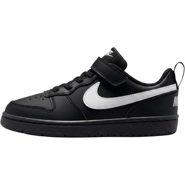Nike Nike Court Borough Low top Kids' Skateboarding Shoes Black White Children Aged 3 7 Years Old