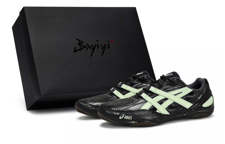 ASICS Hypersync 811 Made, Vintage Silent Green, Special Shoebox Slip Resistant Low top Casual Shoes Unisex Black Green