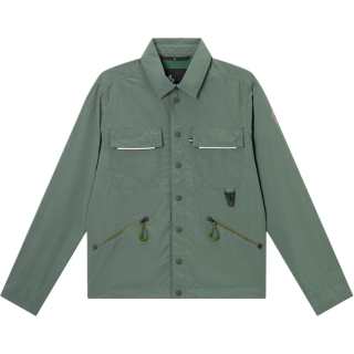 Moncler Grenoble Jackets Men's Green Lapel Moderate Other