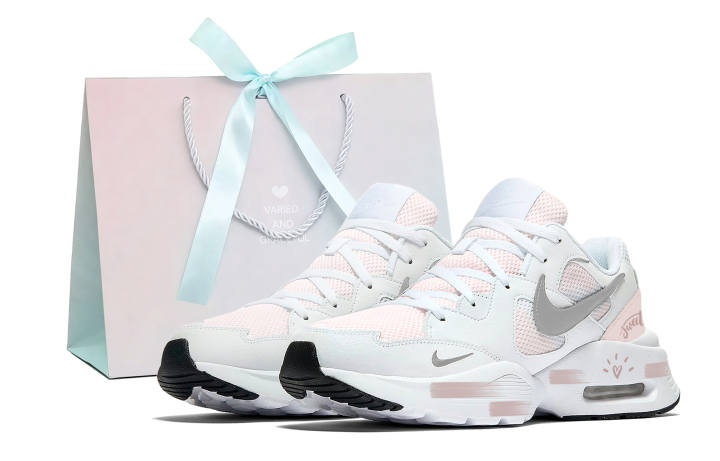 Nike Nike Air Max Fusion Leather Low top Casual City Commuting Running Shoes Unisex Pink Shopping Bag